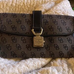 Dooney & Bourke Black and Gray Monogram Wallet